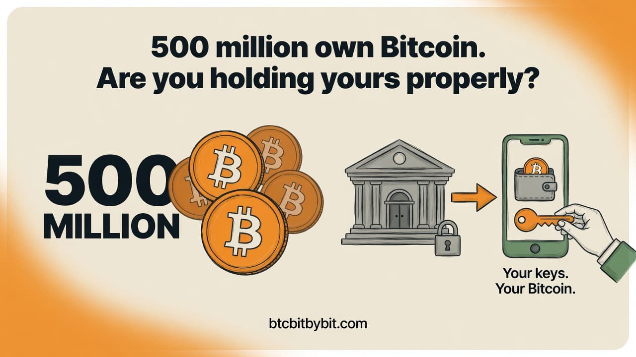 500 Million People Own Bitcoin. Are You Holding Yours Properly?